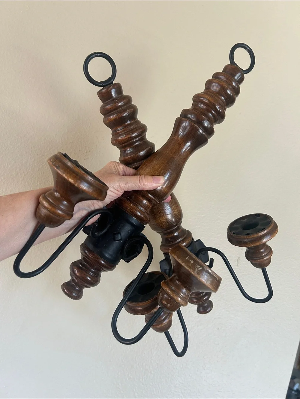 HOMCO Home Interiors Double-Arm Wall Sconces 1970s Set of 2